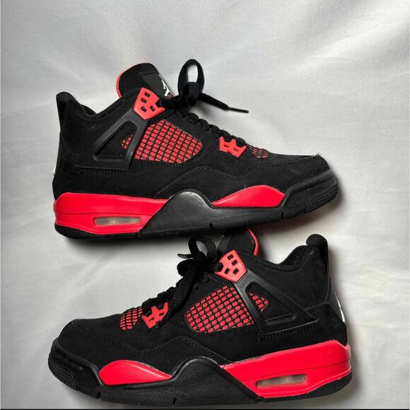 Size 6.5 - Nike Air Jordan 4 Retro GS Red Thunder Men\'s Shoes Ships Now main image 7